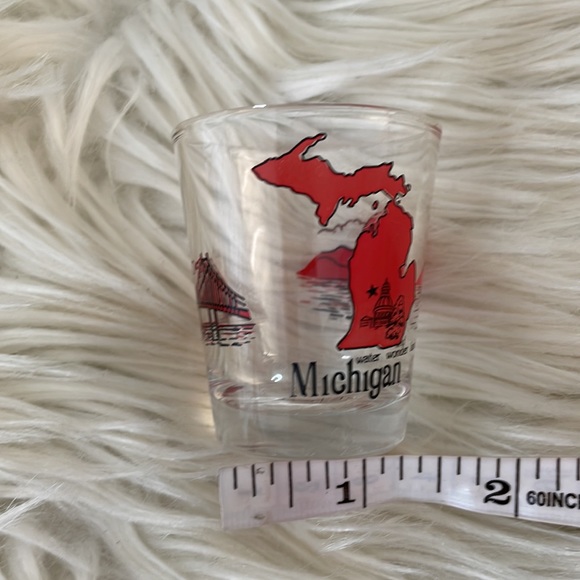 State Michigan shot glass bar alcohol glass collection shooter cocktail beer - Picture 8 of 11